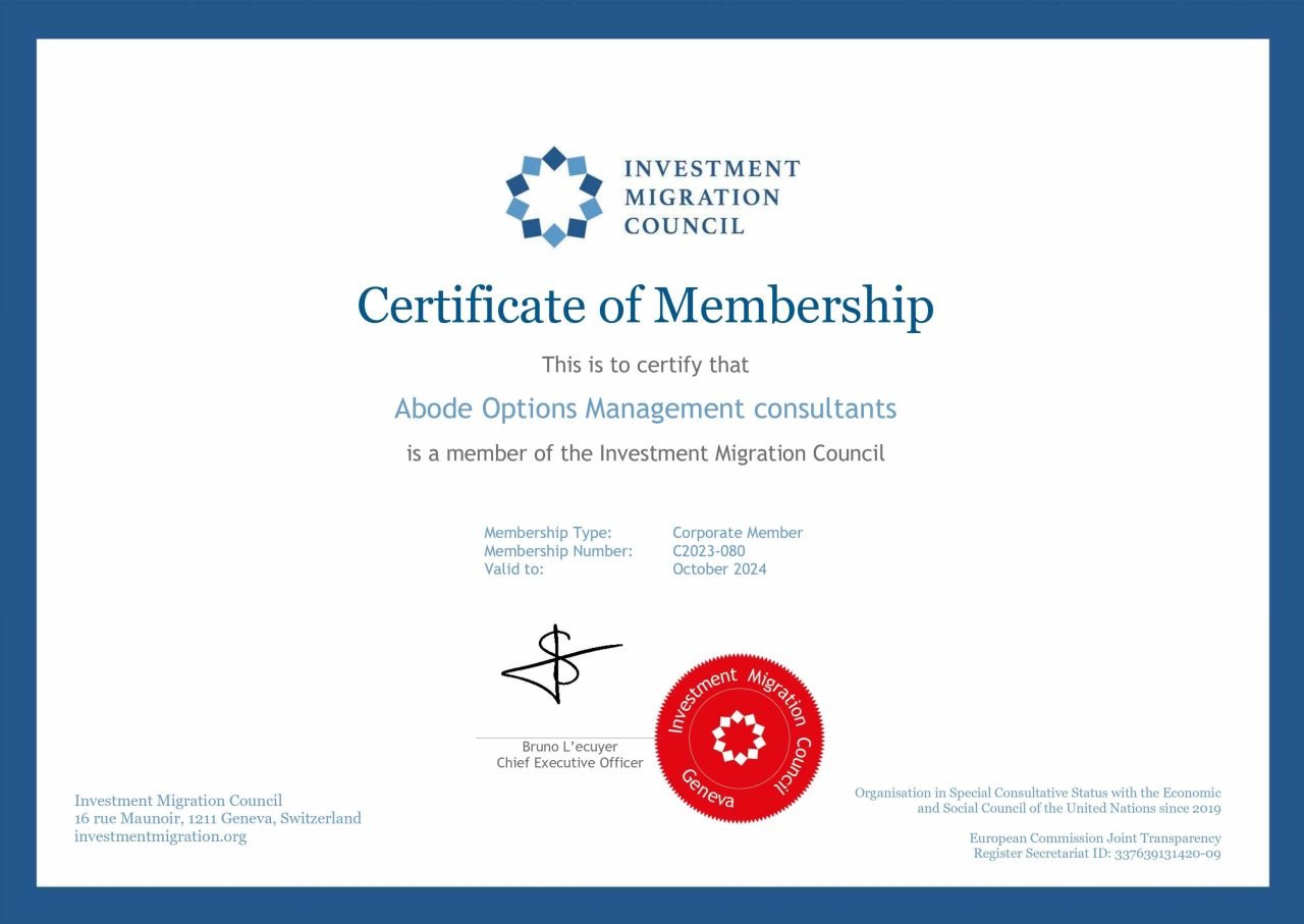 Invest Migration Council Certification